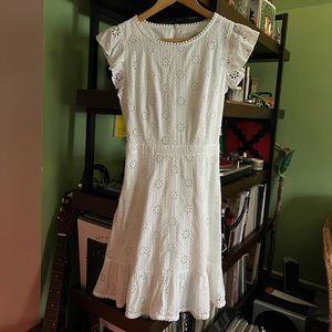 LOFT White Eyelet Dress
